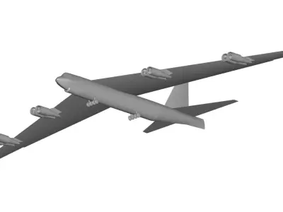 Boeing B-52 Stratofortress 3D model 6