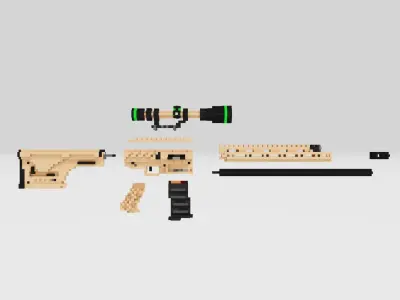 REMINGTON R11 RSASS voxel 3D model