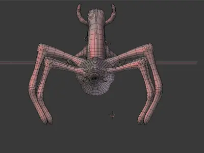 Insectoid Creature BASE MESH Free 3D model