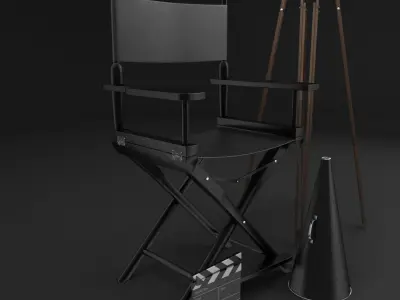 Classic Movie Camera 3D model