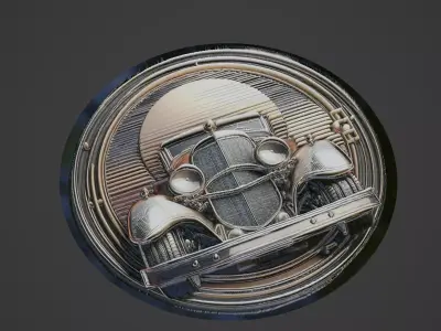 Car Pendant Medallion 3D print model 83