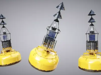 Cardinal Marker Sea 3D model