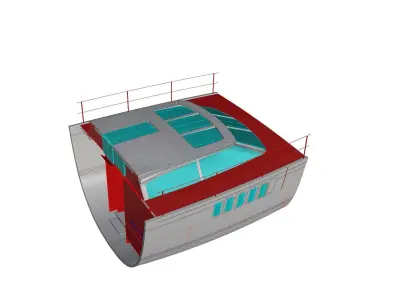 78 Feet Oyster Sailing Yacht Saloon  3D model