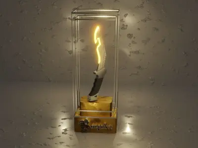 Stylised Bangalore Knife 3D model