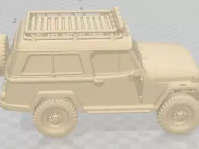 Jeep CJ7 Radical Off Road Printable Car 3D print model