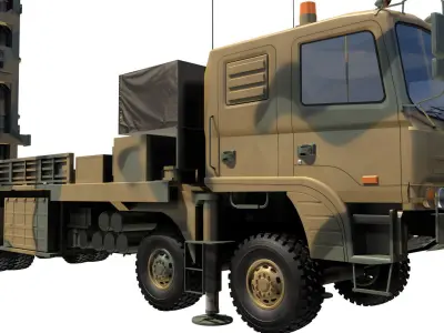 Hyeonmu3 launch vehicle 3D model