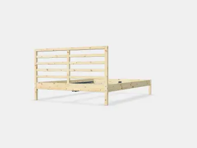 TARVA Bed frame 2 Low-poly 3D model