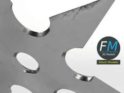 Shuriken ninja star 3D model