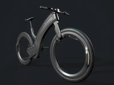 ElectroVelo futuristic bike design 3D model