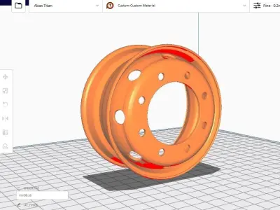 Rim M6 Low-poly 3D model