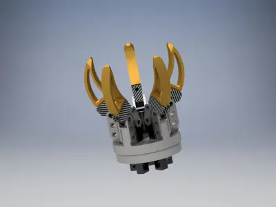 Five clamp gripper 3D model