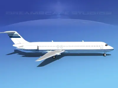 Douglas DC-9-40 Executive 2 3D model