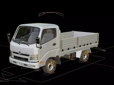 Hino Dutro Pickup Truck 3D model