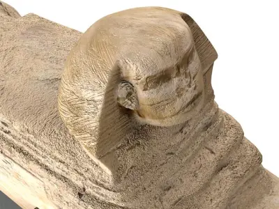 Sphinx from tomb of person 3D model