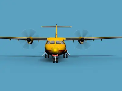ATR  ATR-42-500 DHL Cargo 3D model