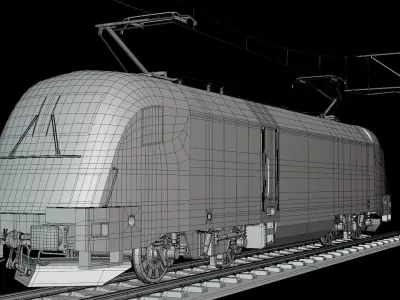 Siemens Taurus locomotive 3D model