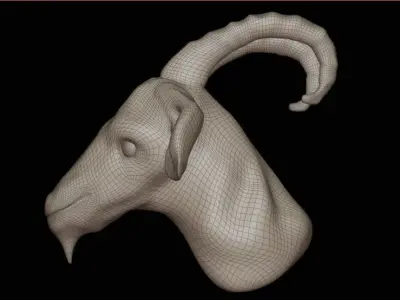 Goat Head 3D model get