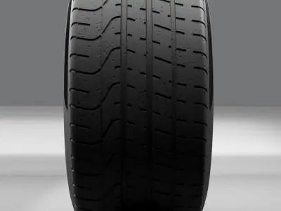 High-Detailed WHEEL inspired by PIRELLI P ZERO Free 3D model