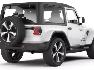 Jeep Wrangler 2 door 2018 3D model