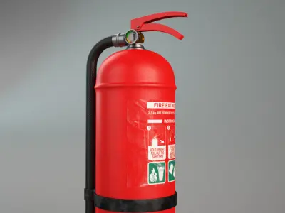 Fire Extinguisher 3D model 9