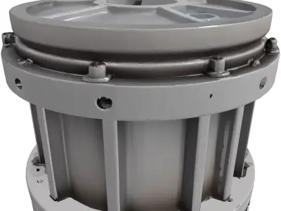 Heavy Duty Industrial Machine Part 3D model