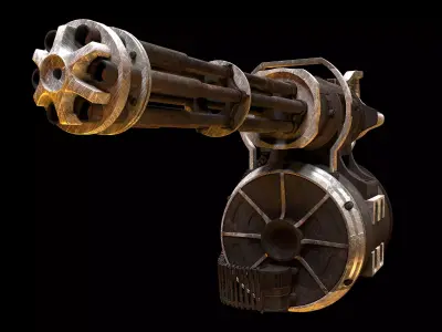 Mini Machine Gun 3D model