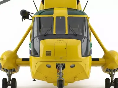 Westland Sea King Search and Rescue Helicopter 3D model
