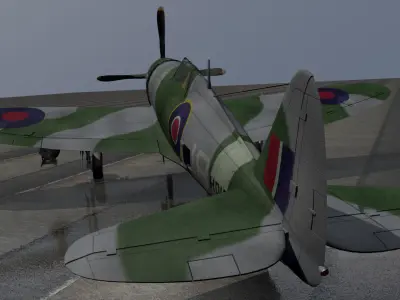 Republic Thunderbolt Mk-1 - RAF 3D model