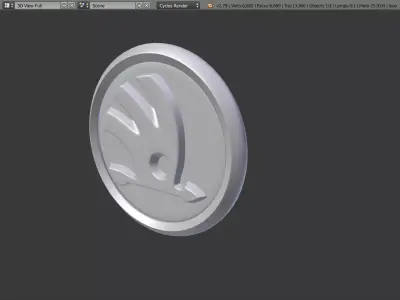 skoda logo 3D model
