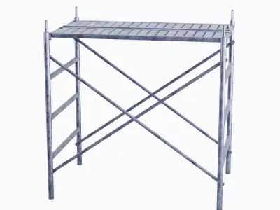Metal Scaffolding Construction 02 Low-poly 3D model