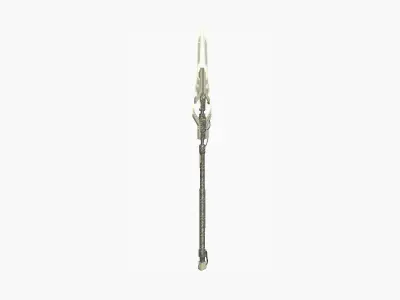 SciFi War Spear A10 Digital Camo - Character Design Fashion Low-poly 3D model