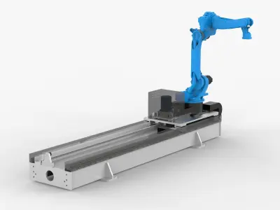 Ground Rail Joint Welding Robot 3D model