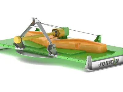 Joskin TR Topper TR270C3 Triple-Rotor Rotary Mower  3D model