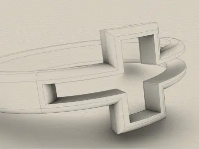 Cross ring Free 3D print model