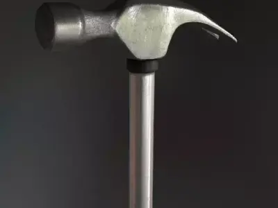 Small Hammer Low-poly 3D model