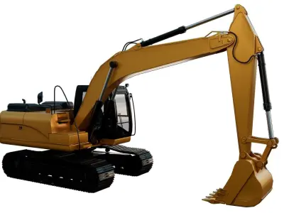 CAT 320GX Low-poly 3D model