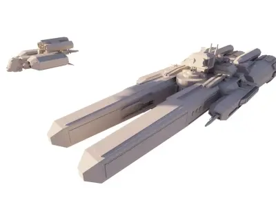 Spaceship-spacecraft-49 3D model