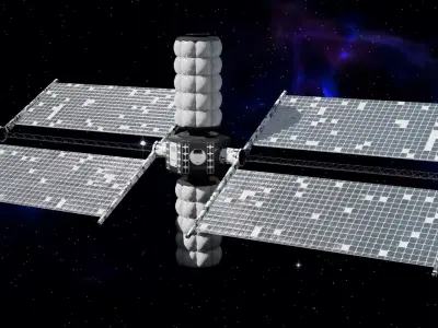 Space Station low poly Low-poly 3D model