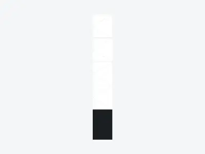 Locker - Laminate - Integral - Classic - High Base - 4 Door Low-poly 3D model