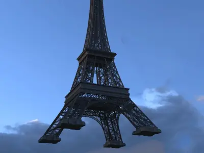 Eiffel tower  3D model