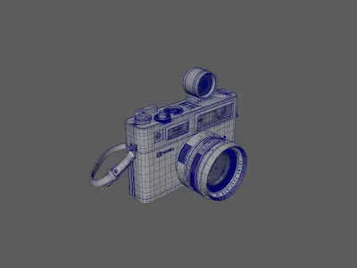 yashica 35 old camera classic camera leica 3D model