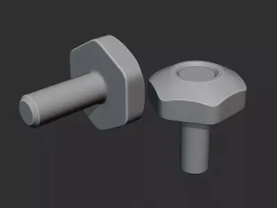 Mechanical Bolt  Free low-poly 3D model