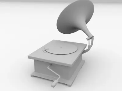 Gramophone v2 3D model