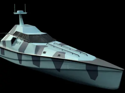 Barracuda XSV-17 Low-poly 3D model