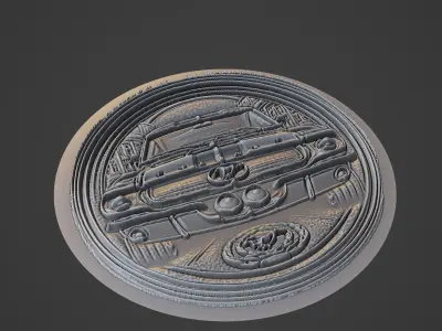 Car Pendant Medallion 3D print model