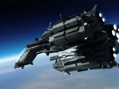 Dragonfly Robotic Fighter Drone 3D model
