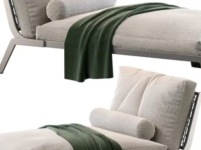 Chaiselongue Flexform Happy 3D model purchase