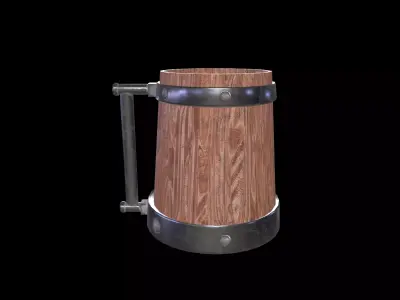 Beer Mug Low-poly 3D model purchase