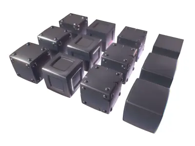 Cube World Metal Block - Proto Series 3D model