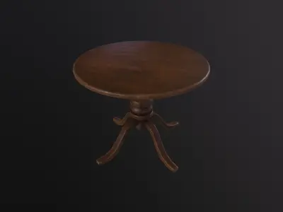 Table 3D Model Low-poly 3D model